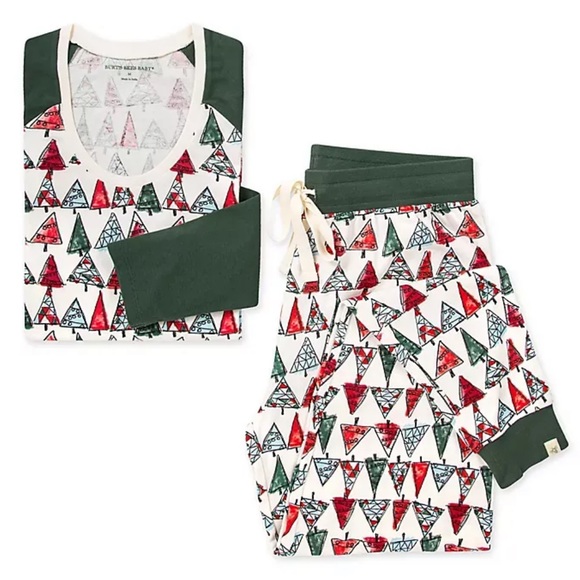 Burt's Bees 2-Piece O Christmas Tree Organic Cotton Toddler Pajama Set women’s M - Picture 2 of 2